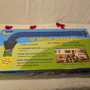 Valterra 10' Speedi Sewer Kit RV Camper Hose Adapter Hook-up New in Box
