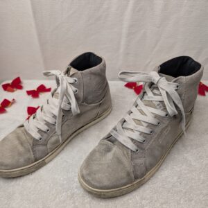 Sidi Casual Motorcycle High Top Sneakers Gray Suede Leather Size 42 EU 8.5 US