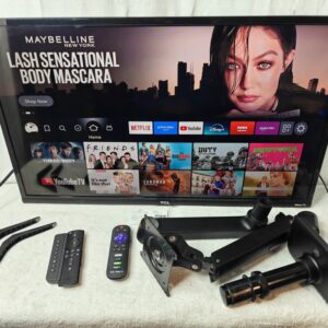 TCL 32S327 32" 1080p Roku Smart TV + Fire Stick 4K & Desk Mount | Excellent