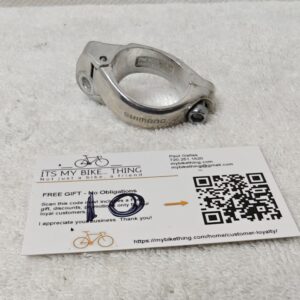 Shimano SM-AD15 Braze-On Front Derailleur Clamp Adapter | 34.9mm | Silver