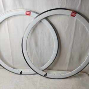 Deep V Aero Rim PAIR 700c 32H White 43mm | Fixie Single Speed Track