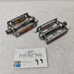 Lyotard 136R BTE SGDG Vintage Platform Pedals 9/16 France Rebuilt Road