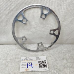 Vintage MTB Chainring Guard Bash Ring | 110 BCD | 5-Bolt | Polished Alloy