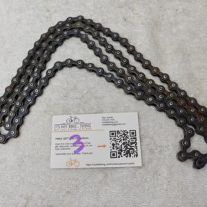Vintage WA Zenit 5 Speed Bike Chain 111 Links | Craft Jewelry Upcycle Display