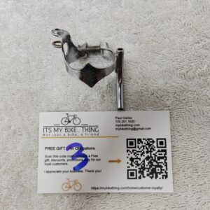 Campagnolo Clamp-On Cable Guide 626 Script Logo | 28.6 | 1950s-60s Vintage