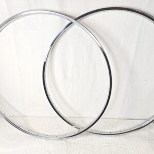 Rigida Superchromix 27x1-1/4 Chrome Rim PAIR 36H France Vintage Mint